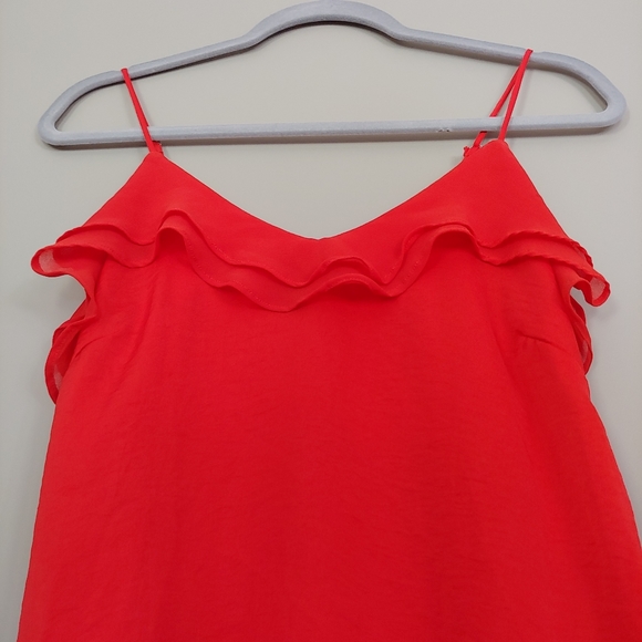 Mossimo Red Ruffle Shirt Size XS - Picture 5 of 11